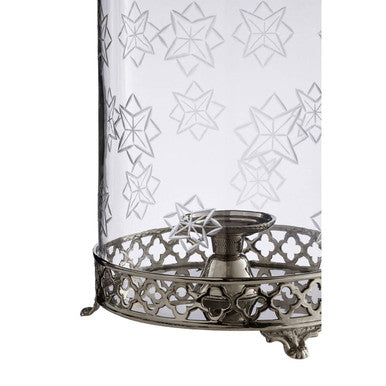 Hurricane Candle Holder with Nickel Finish | Fizzah