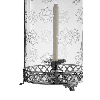 Hurricane Candle Holder with Nickel Finish | Fizzah
