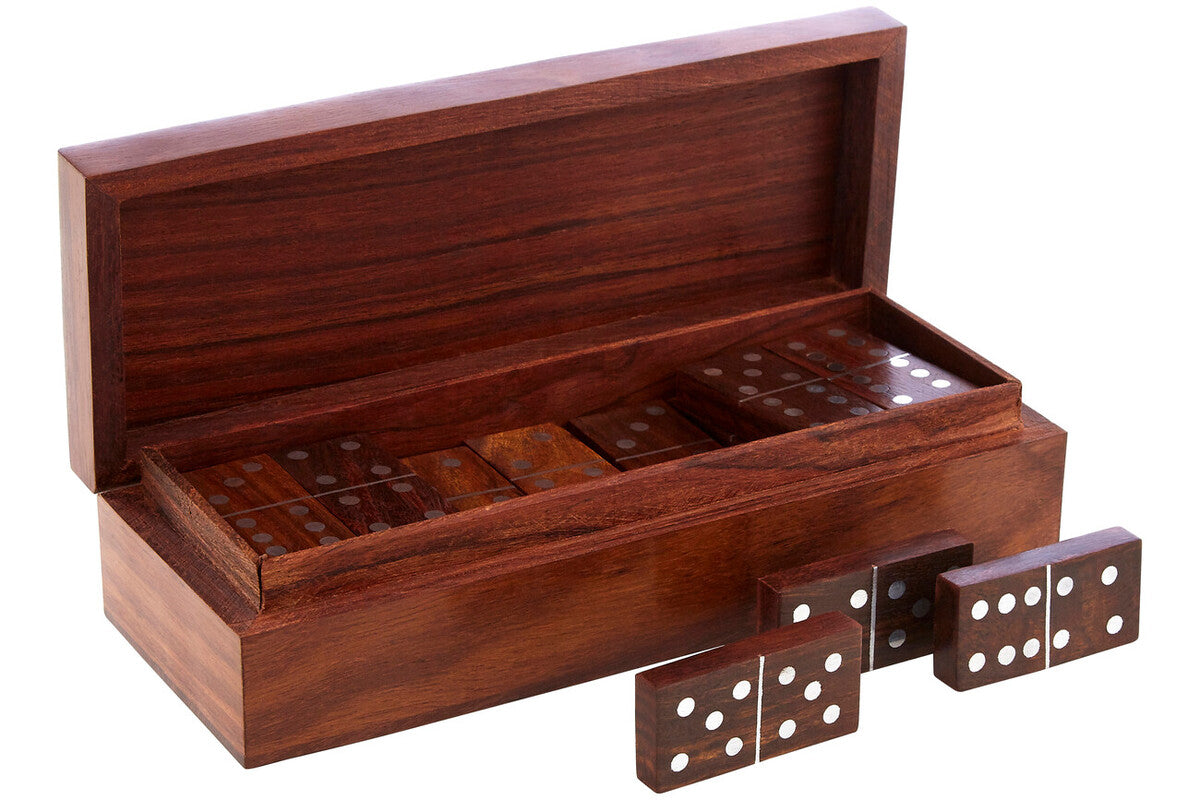 Sheesham Wood Domino Set | Churchill Games
