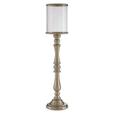 Kensington Townhouse Small Nickel Candle Holder