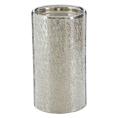 Silver Hammered Effect Large Candle Holder | Safia