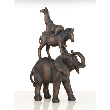 Boho Stacking Animals Sculpture