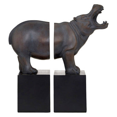 Boho Hippo Bookends