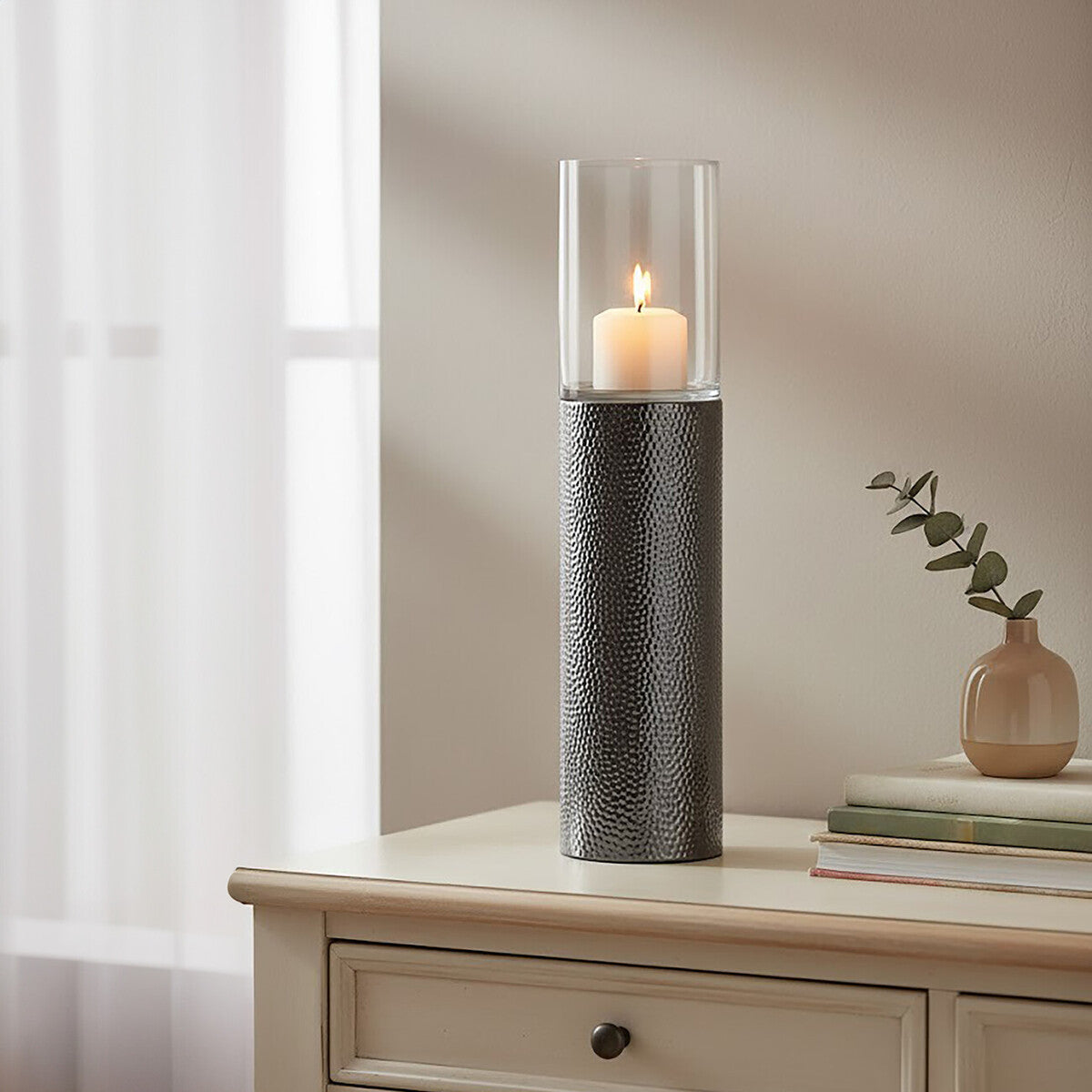 Martele Large Pillar Candle Holder