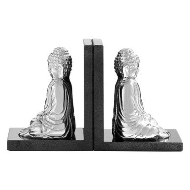 Set of 2 Buddha Bookends with Marble Base | Kinsley