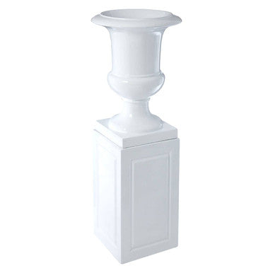 Josten White Planter With Pillar