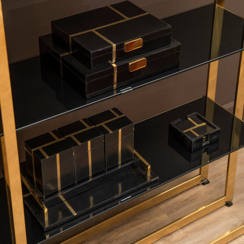 Odell Black and Gold Tray