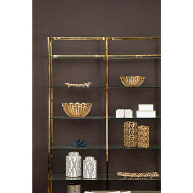 Delphi Small Gold Finish Candle Holder