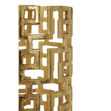 Delphi Small Gold Finish Candle Holder