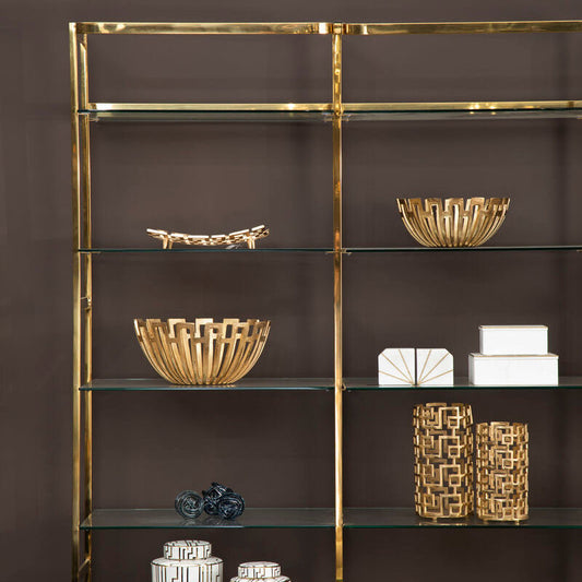 Large Gold Finish Bowl | Delphi