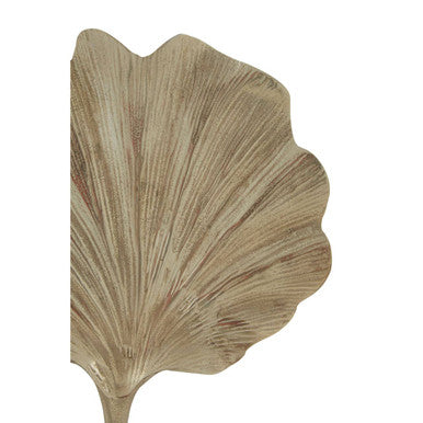 Gold Finish Ginkgo Leaf Sculpture | Prato