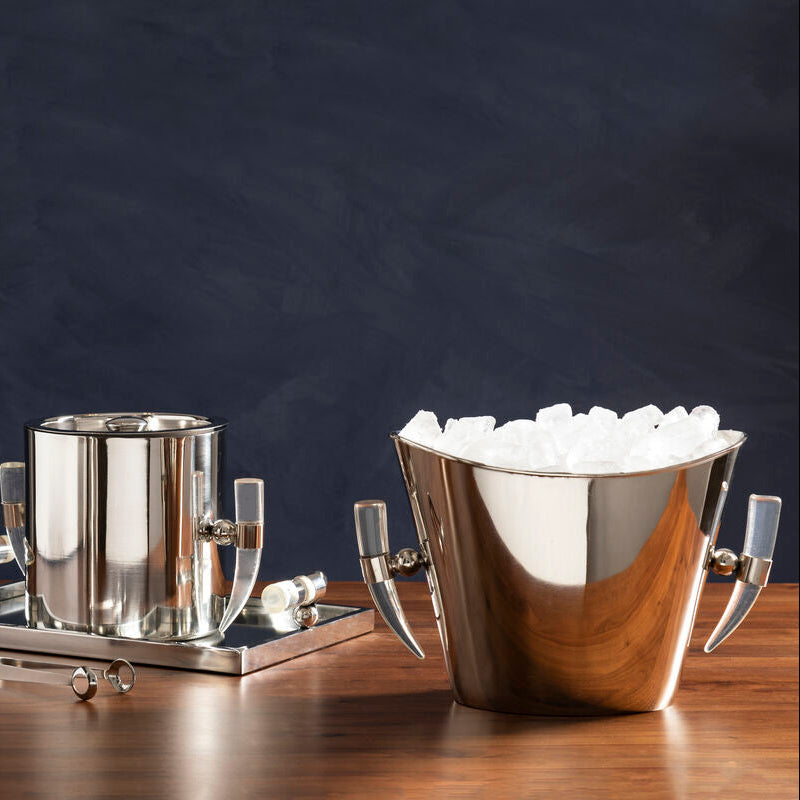 Stainless Steel Wine Cooler with Acrylic Horn Handle | Herne