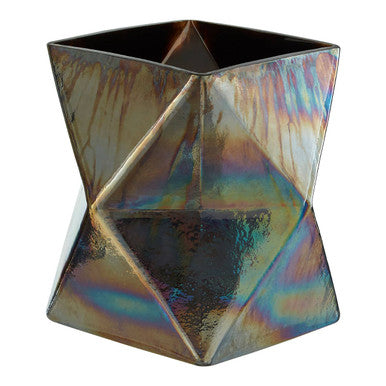 Small Oil Slick Glass Candle Holder | Rambia
