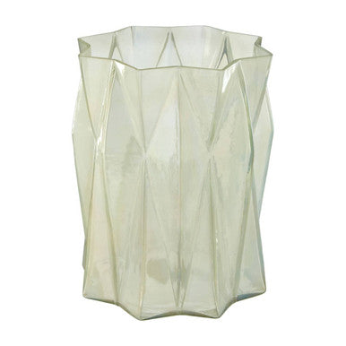 Large Iridescent Glass Candle Holder | Rambia