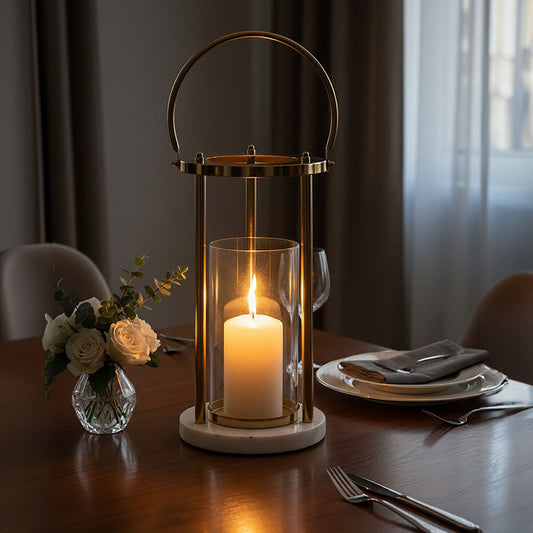 Martina Medium Hurricane Lamp with Handle