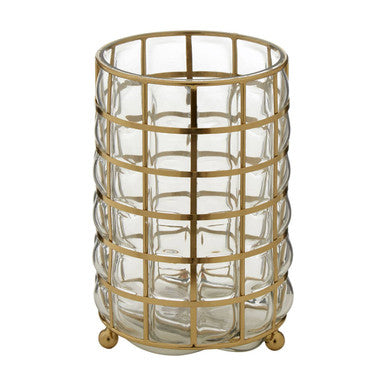Medium Blown Glass Hurricane Lamp | Martina