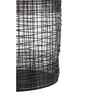 Woven Wire Candle Holder with Glass Insert | Trento