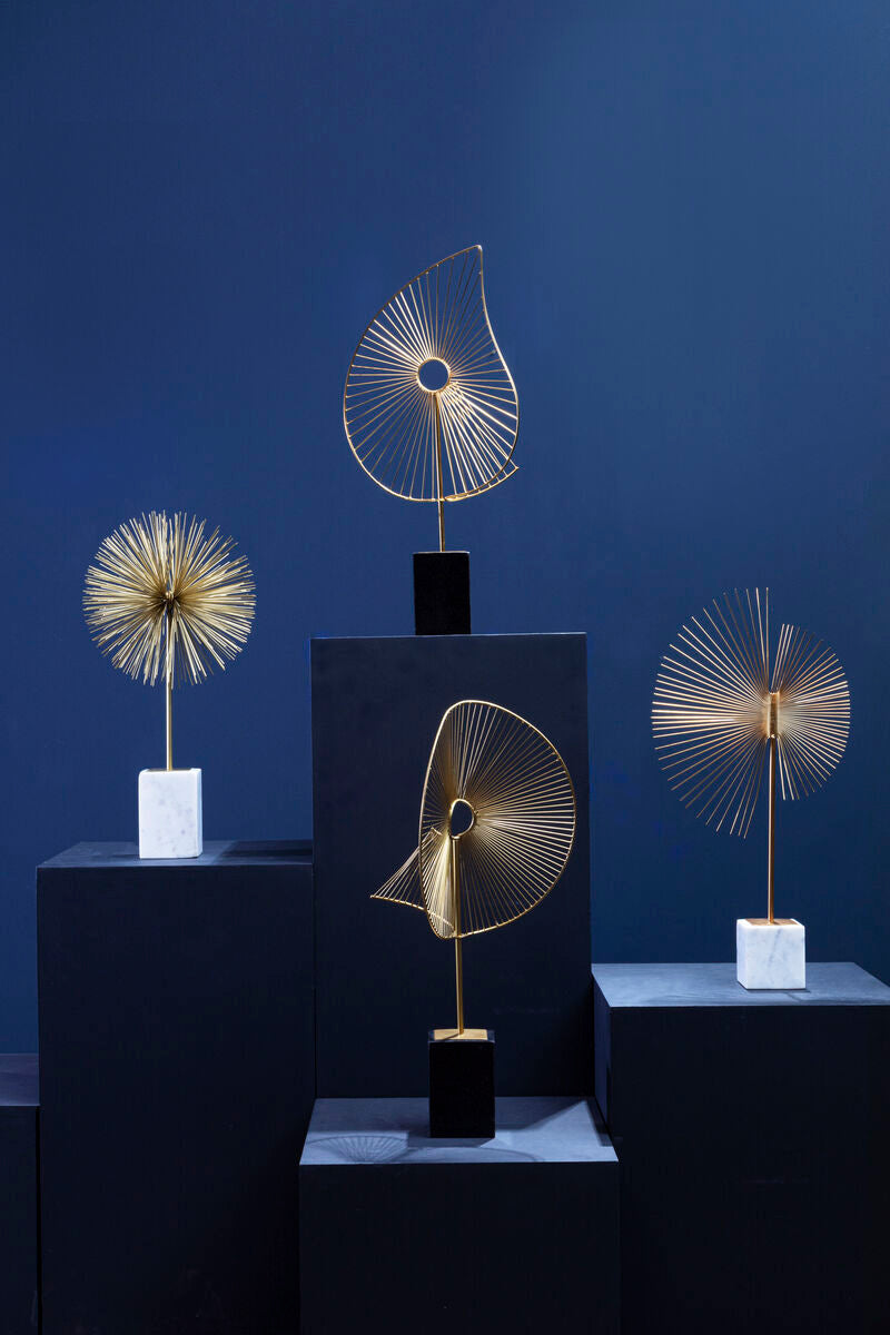 Mirano Gold Finish Spiral Sculpture
