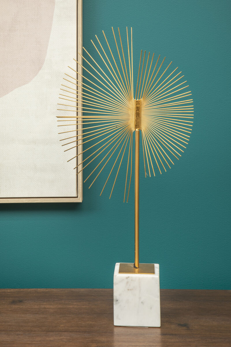 Mirano Gold Finish Spiral Sculpture