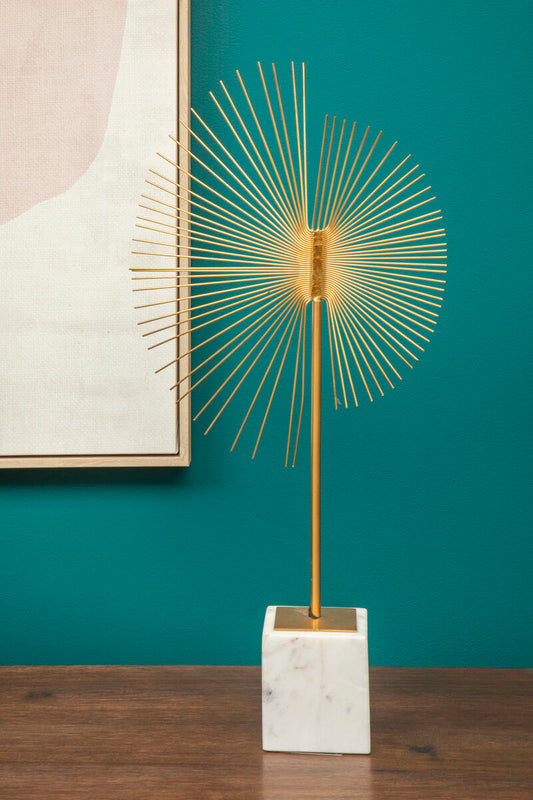 Mirano Gold Finish Spiral Sculpture