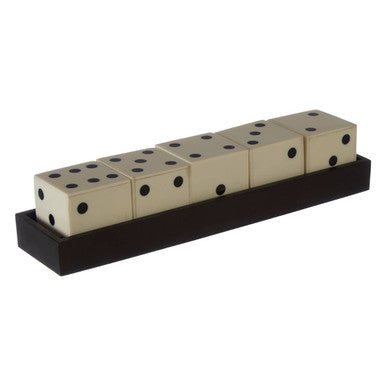 White and Black 5 Dice Set | Churchill Games
