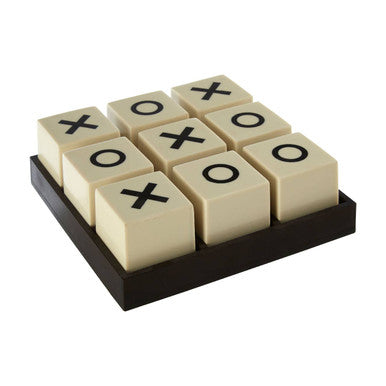 Churchill Games Small White and Black Noughts & Crosses Game