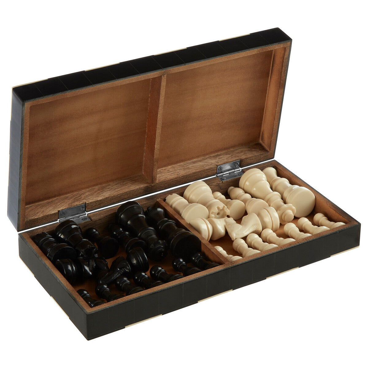 Black and White Foldable Chess Set | Churchill Games