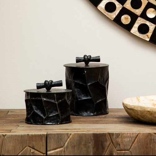 Large Black and Gold Trinket Box | Akola