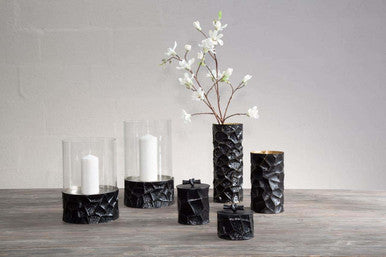 Akola Small Trinket Box In Black And Gold