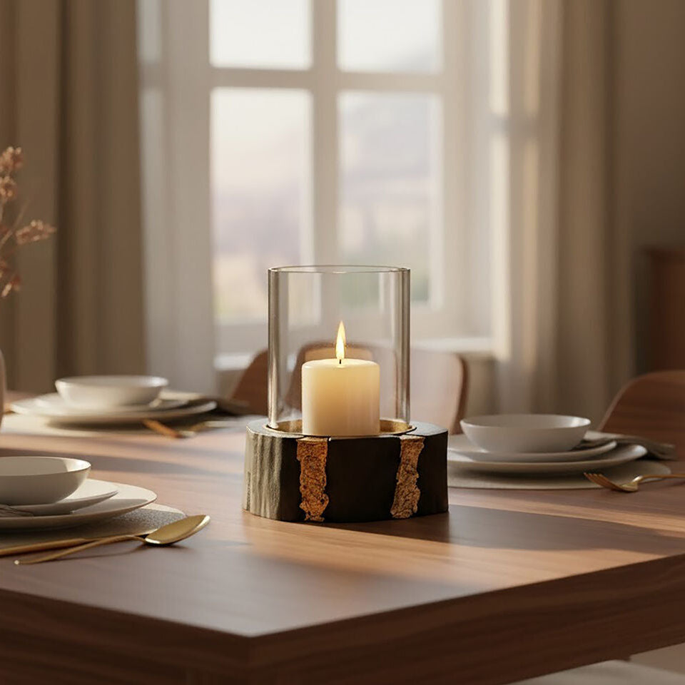 Small Hurricane Candle Holder | Asamra