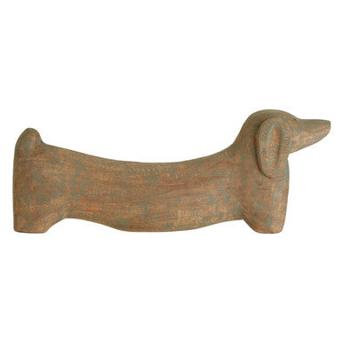 Fidra Mango Wood Sausage Dog Sculpture