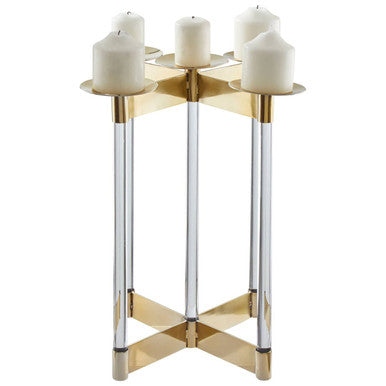 Gold Finish Candelabra | Lucita