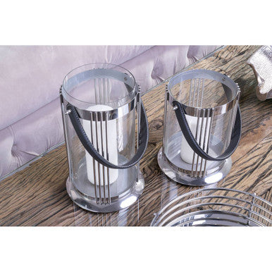 Small Silver Finish Lantern | Astro