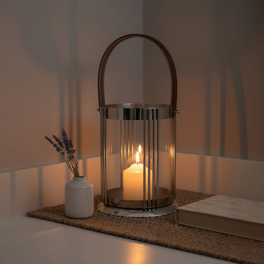 Small Silver Finish Lantern | Astro