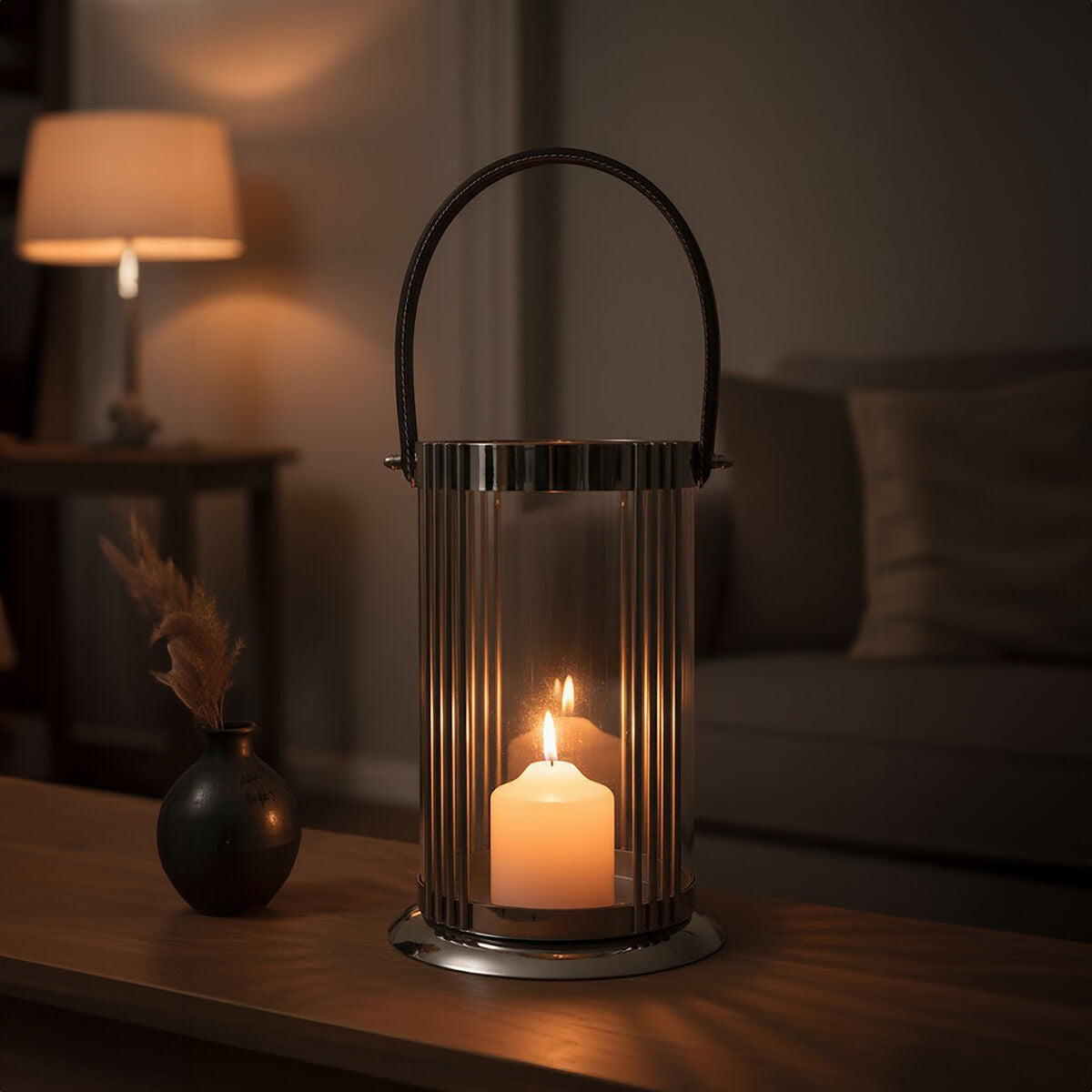 Large Silver Lantern | Astro