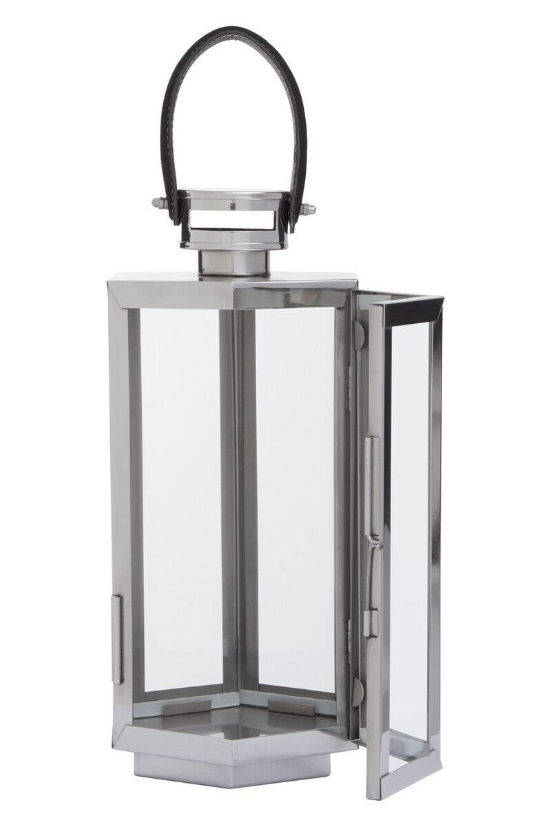 Herber Small Silver Finish Lantern