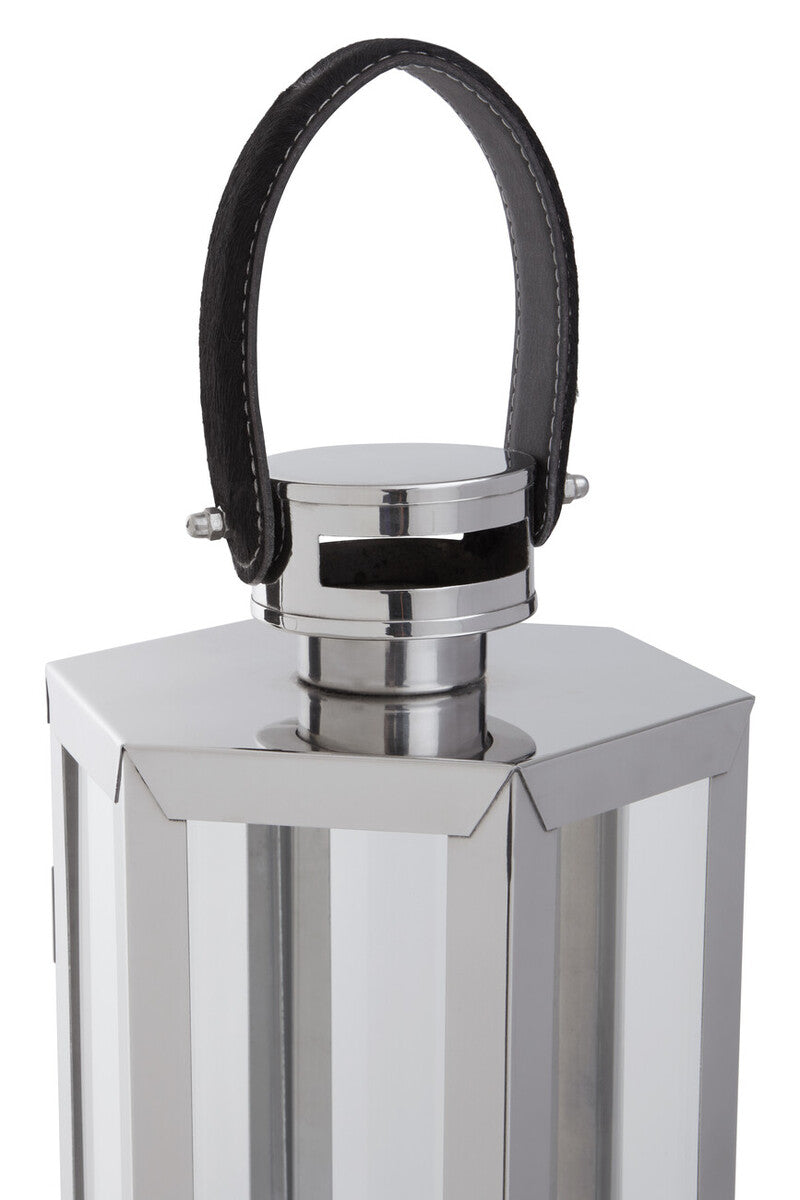 Herber Small Silver Finish Lantern