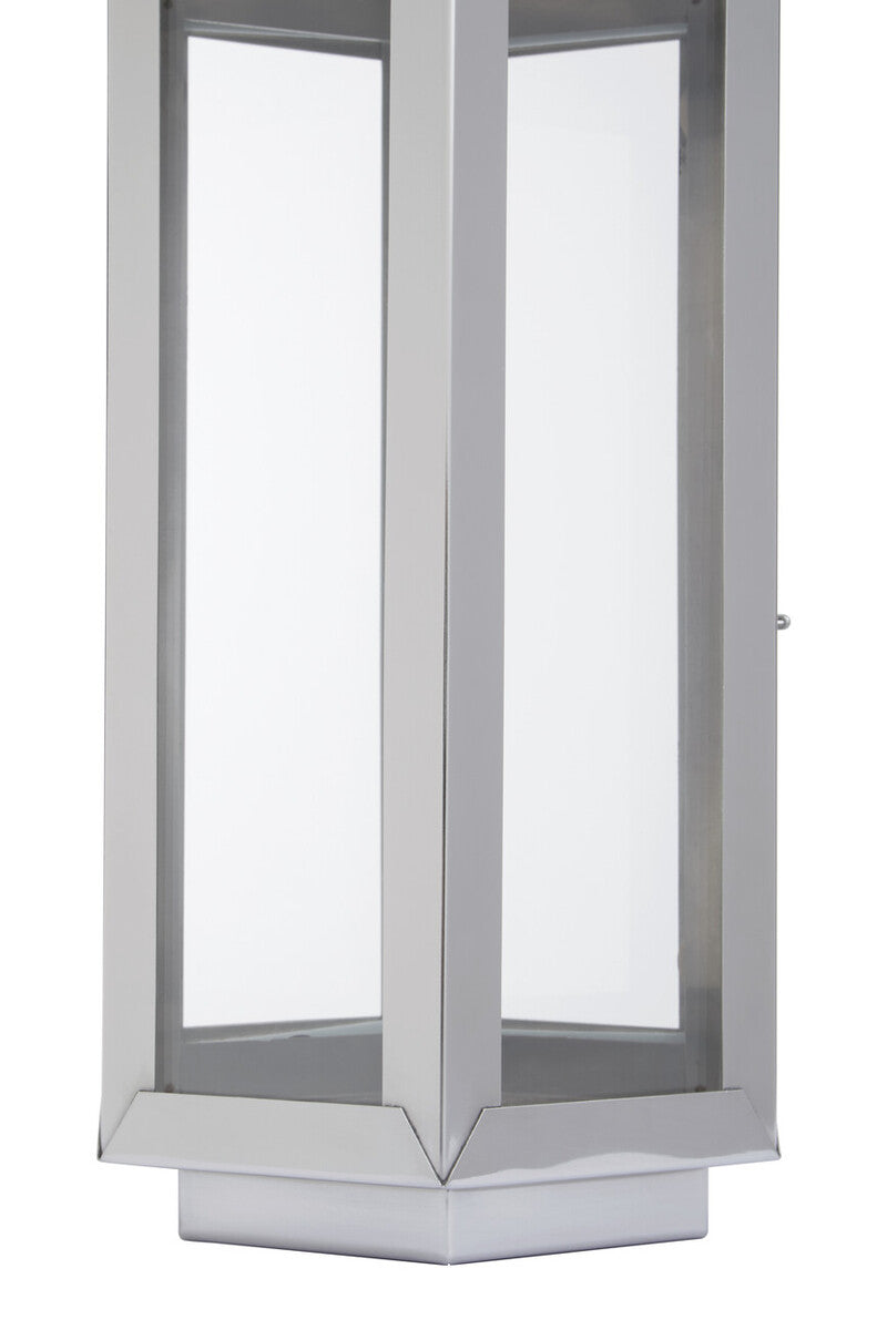 Herber Small Silver Finish Lantern