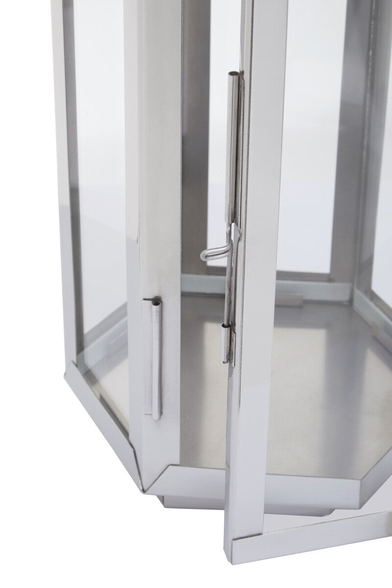 Herber Small Silver Finish Lantern