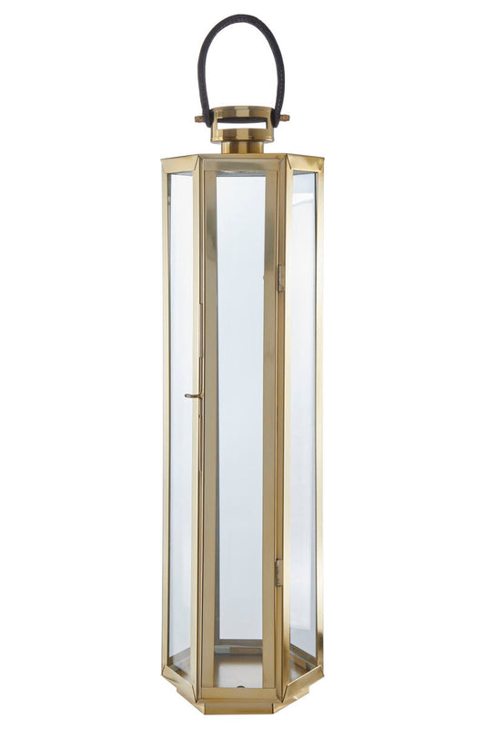 Herber Large Gold Finish Lantern