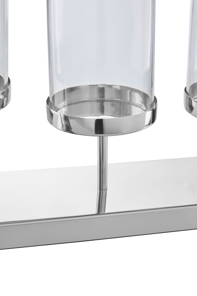 5 Light Silver Candle Holder | Kensington Townhouse