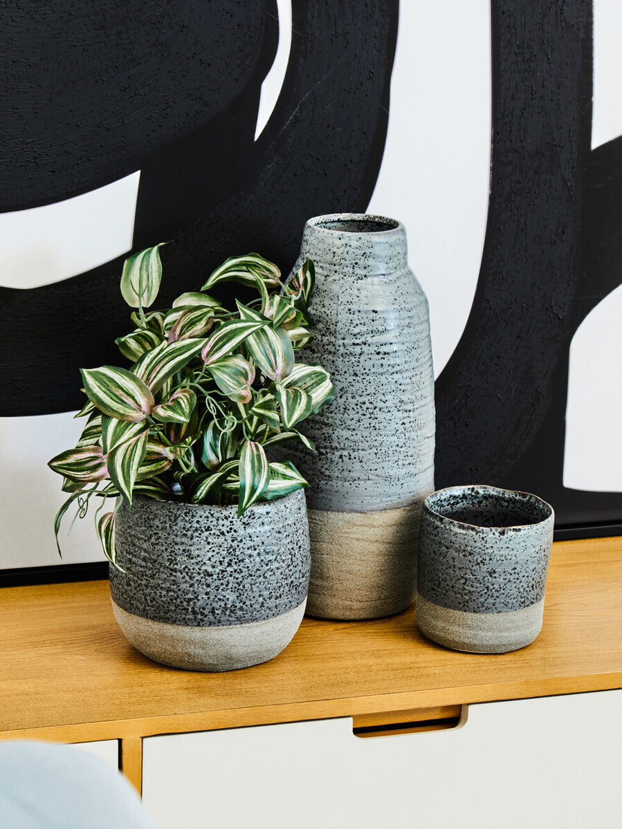 Caldera Grey Bottled Vase