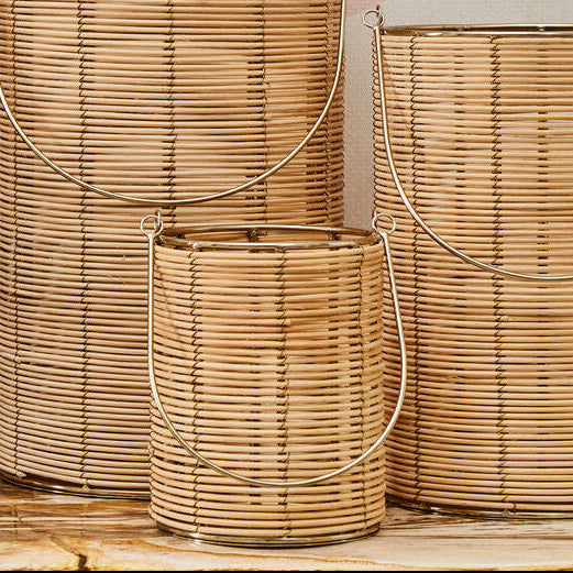 Malacca Small Hurricane Candle Holder