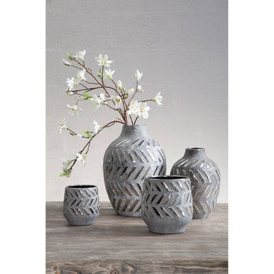 Grey and Silver Small Planter | Helaine