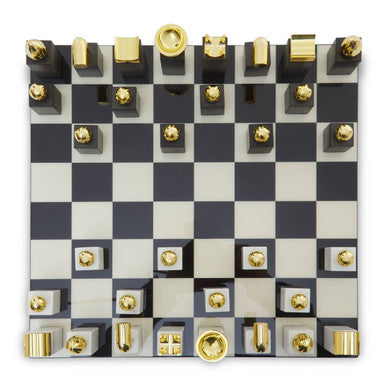 Marble and Wood Chess Set | Flos