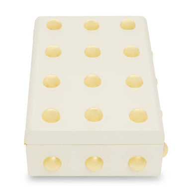 Large Cream and Gold Trinket Box | Frida