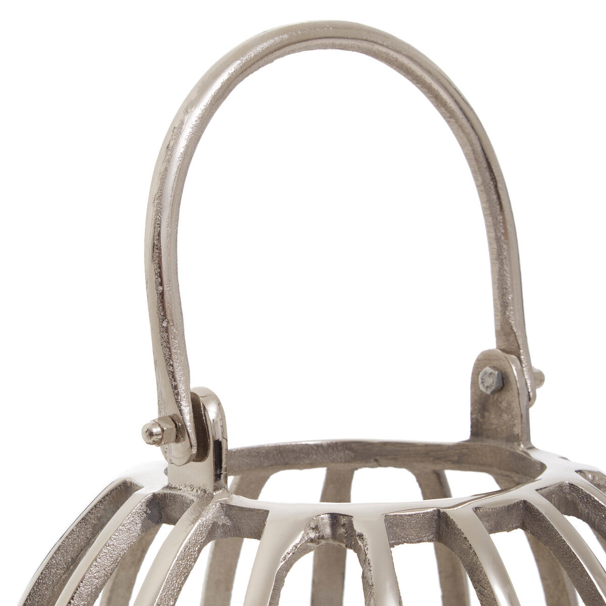 Aura Small Silver Finish Lantern