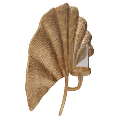 Prato Ginkgo Large Wall Sconce Candle Holder