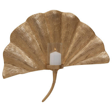 Prato Ginkgo Large Wall Sconce Candle Holder