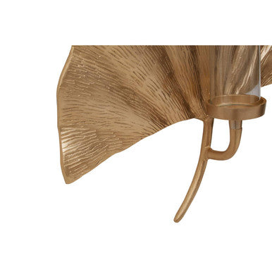 Prato Ginkgo Large Wall Sconce Candle Holder